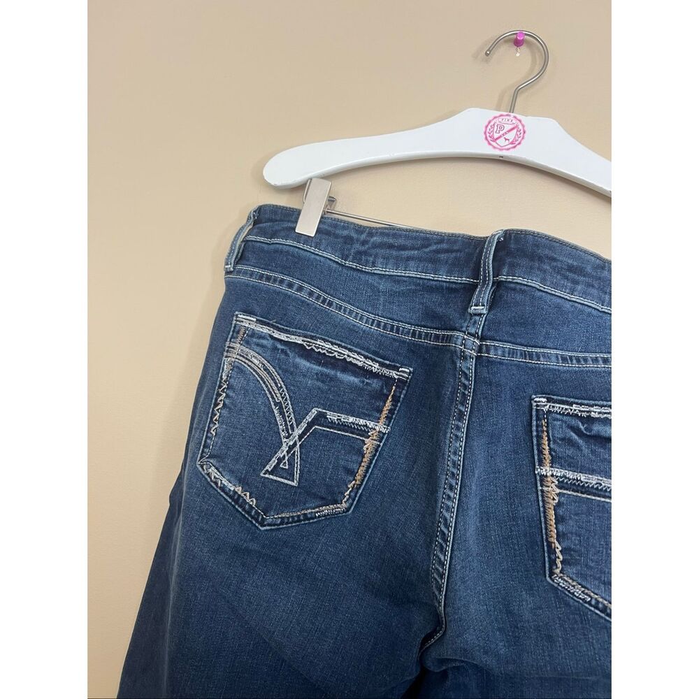 Vigoss Crop Heritage Fit Blue Jeans Woman’s Size 14 Length 25 - Picture 13 of 13